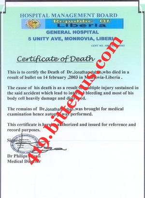 The Death Certificate